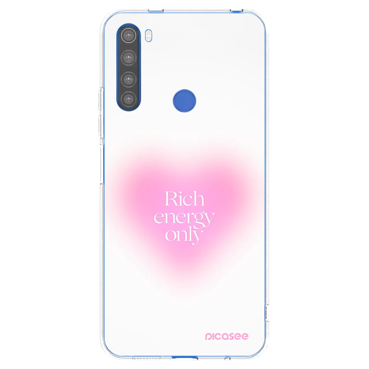 Picasee Xiaomi Redmi Note 8T Hülle - Transparentes Silikon - Rich Energy
