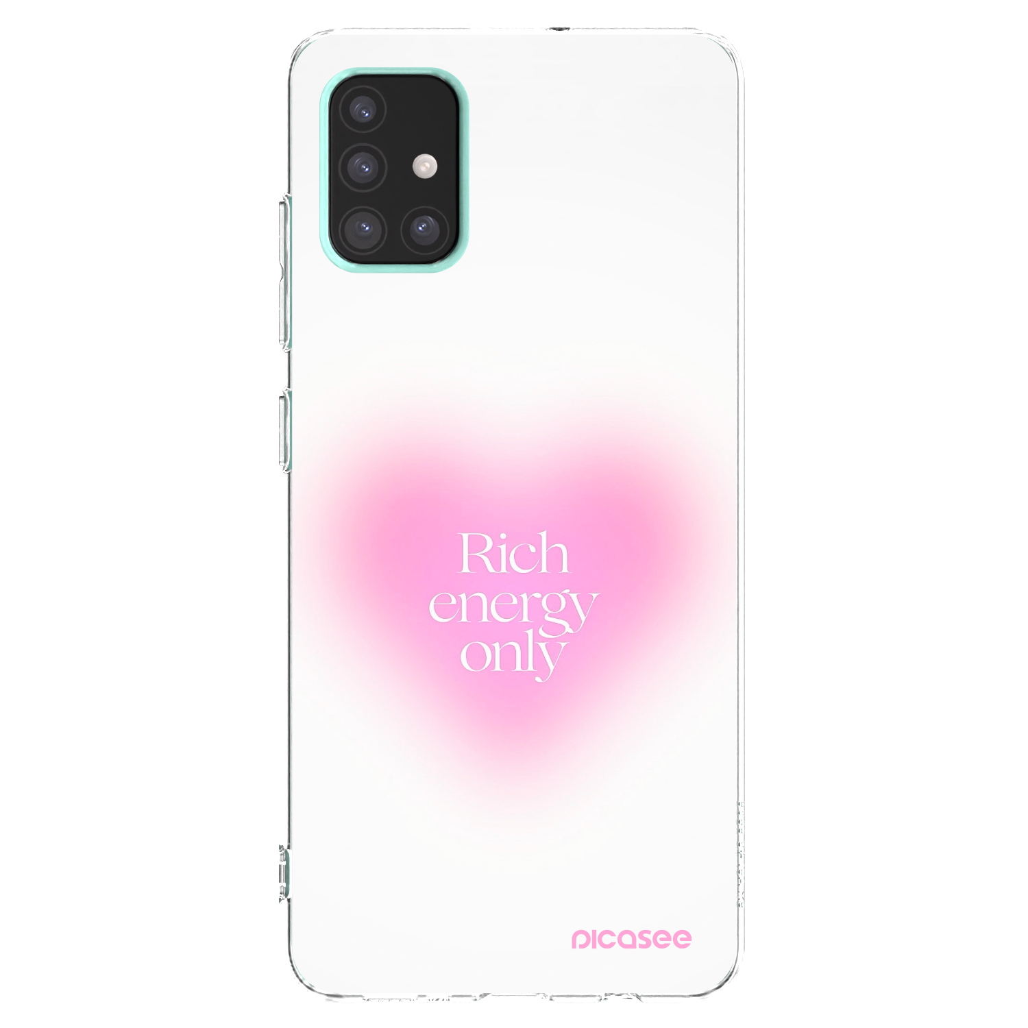 Picasee Samsung Galaxy A51 A515F Hülle - Transparentes Silikon - Rich Energy