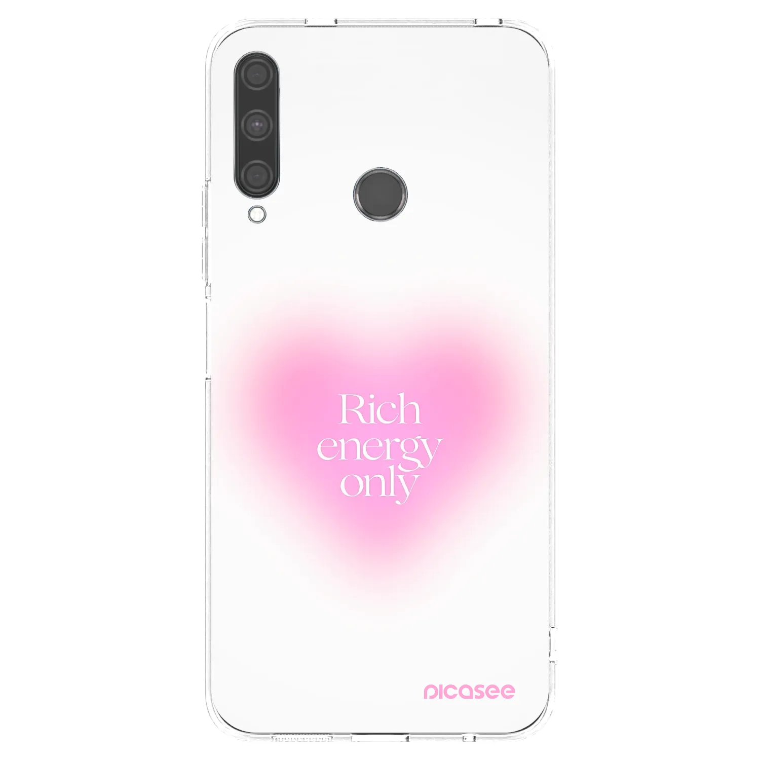 Picasee Huawei P40 Lite E Hülle - Transparentes Silikon - Rich Energy
