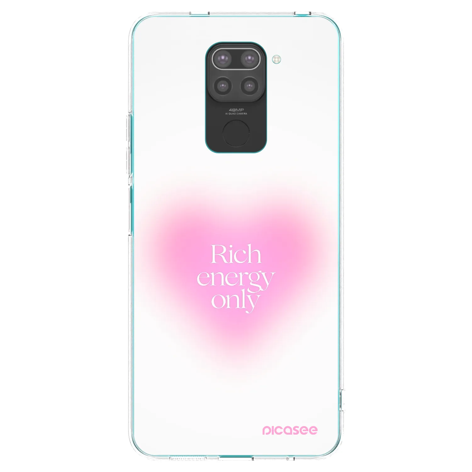 Picasee Xiaomi Redmi Note 9 Hülle - Schwarzes Silikon - Rich Energy