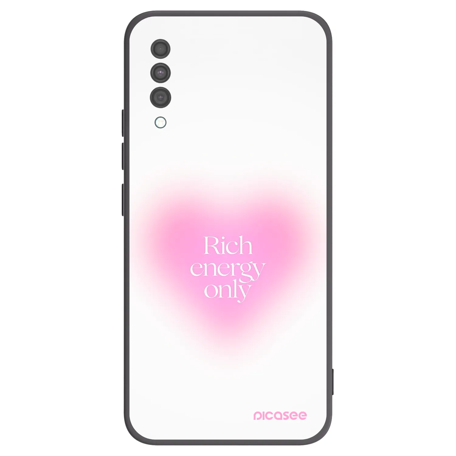 Picasee Samsung Galaxy A30s A307F Hülle - Schwarzes Silikon - Rich Energy