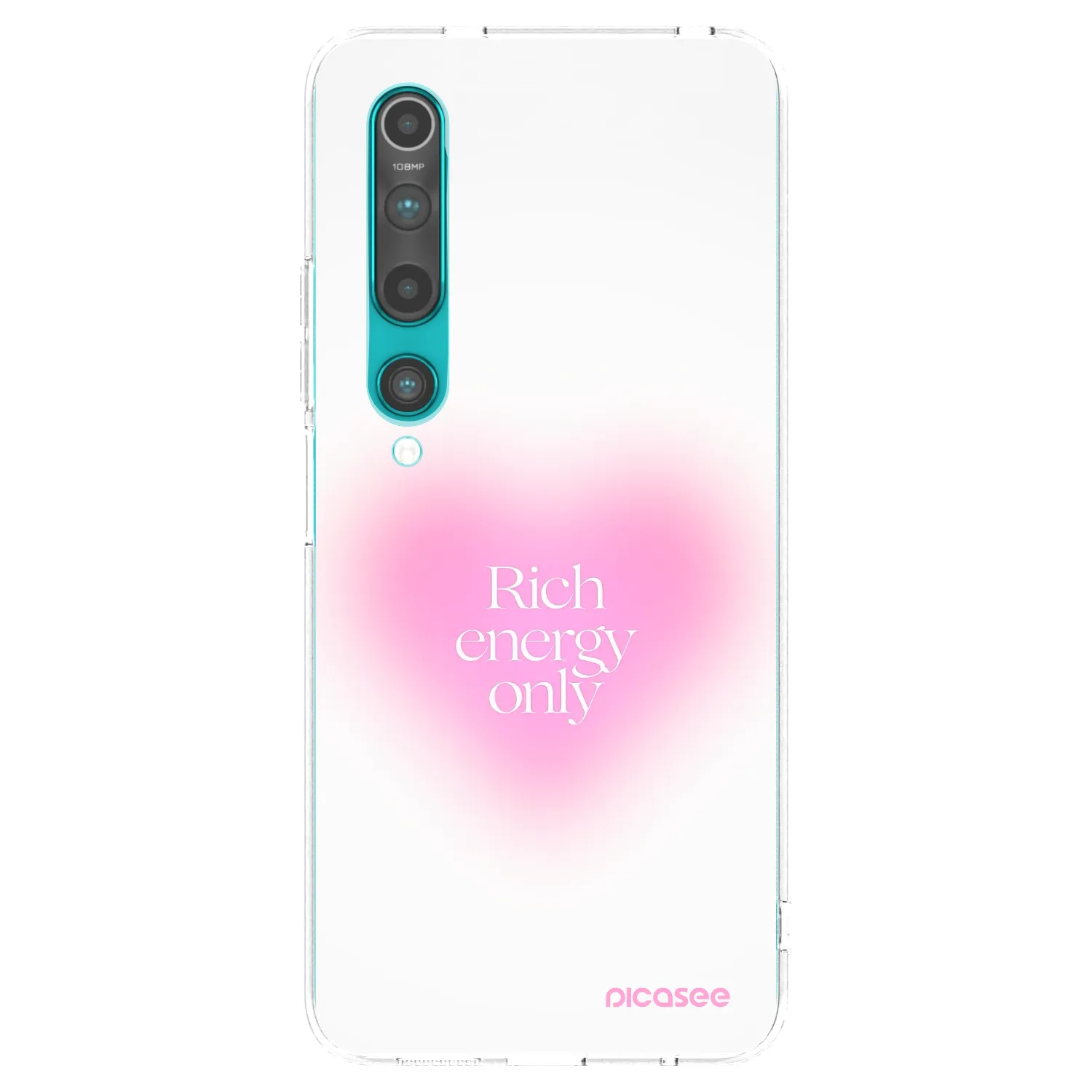 Picasee Xiaomi Mi 10 Hülle - Transparentes Silikon - Rich Energy