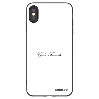 Picasee Apple iPhone XS Max Hülle - Schwarzes Silikon - Gods Favorite