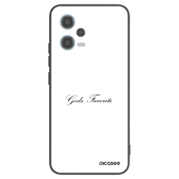 Picasee Xiaomi Redmi Note 12 5G Hülle - Schwarzes Silikon - Gods Favorite