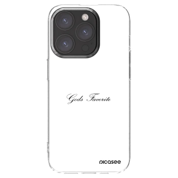 Picasee Apple iPhone 15 Pro Hülle - Transparentes Silikon - Gods Favorite