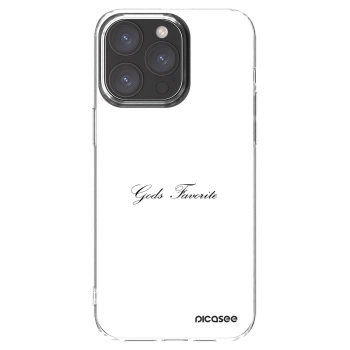 Picasee Apple iPhone 15 Pro Max Hülle - Transparentes Silikon - Gods Favorite