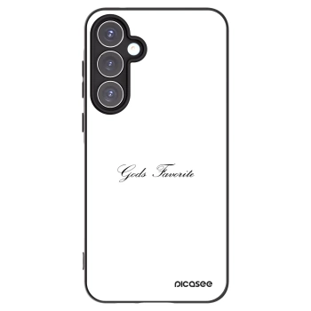 Picasee Samsung Galaxy A55 5G A556B Hülle - Schwarzes Silikon - Gods Favorite