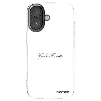 Picasee Apple iPhone 16 Hülle - Transparentes Silikon - Gods Favorite