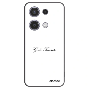 Picasee Xiaomi Redmi Note 14S Hülle - Schwarzes Silikon - Gods Favorite