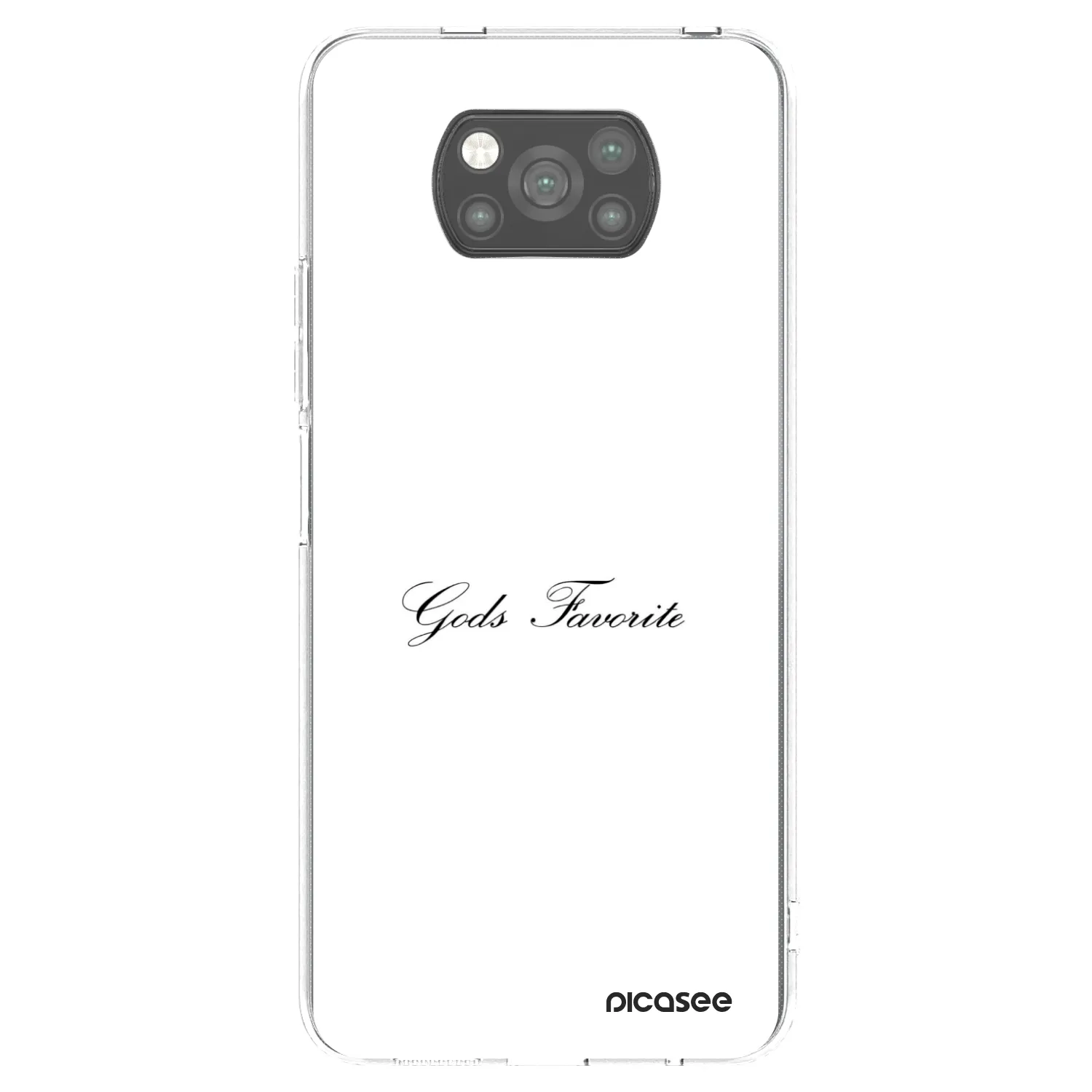 Picasee Xiaomi Poco X3 Hülle - Schwarzes Silikon - Gods Favorite
