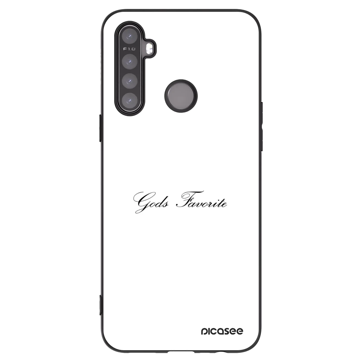 Picasee Realme 6i Hülle - Schwarzes Silikon - Gods Favorite