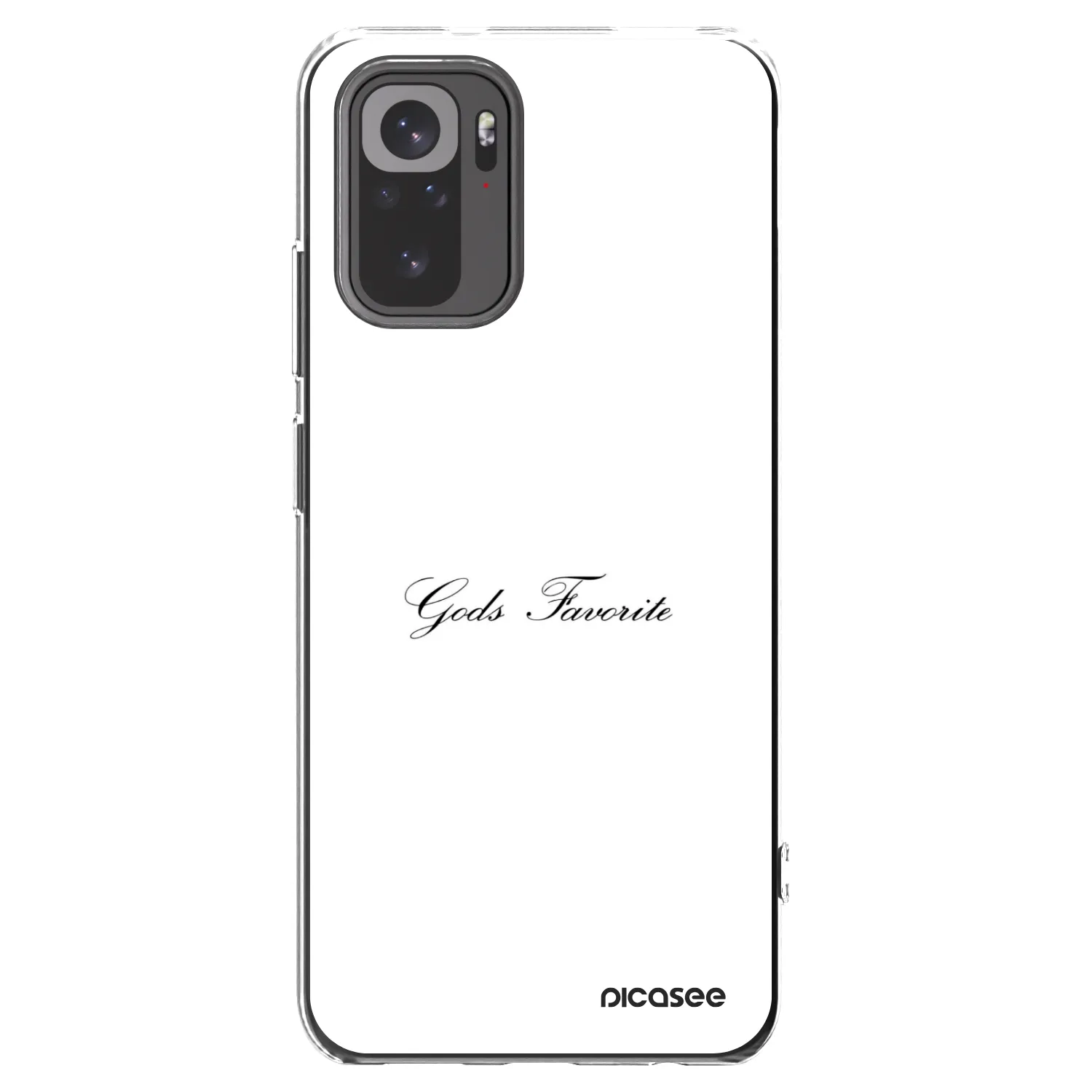 Picasee Xiaomi Redmi Note 10S Hülle - Transparentes Silikon - Gods Favorite