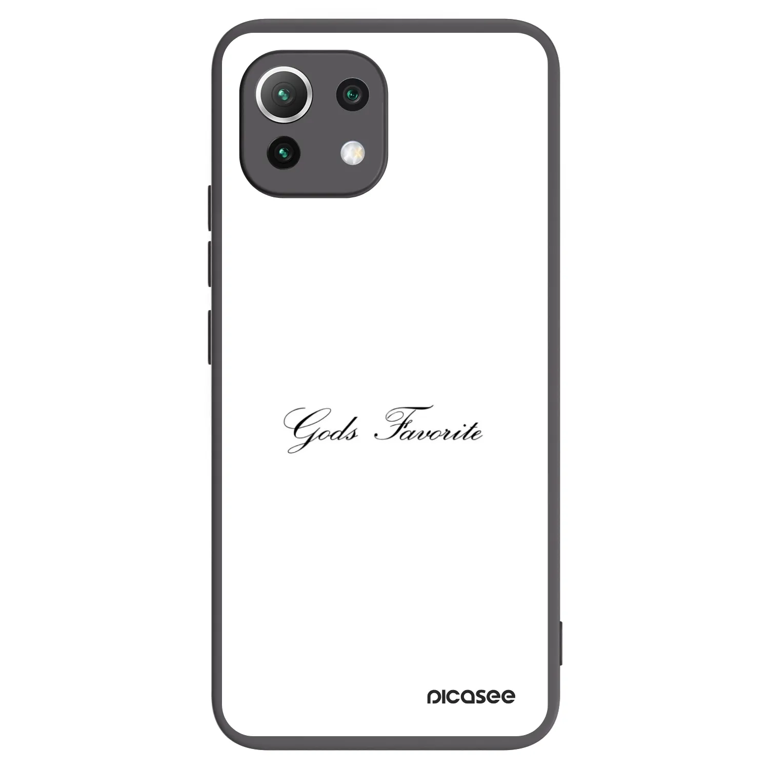 Picasee Xiaomi Mi 11 Lite Hülle - Schwarzes Silikon - Gods Favorite