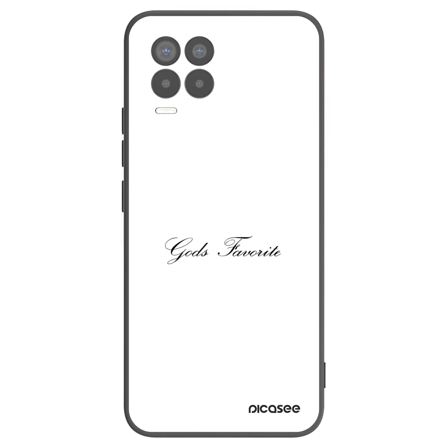 Picasee Realme 8 4G Hülle - Schwarzes Silikon - Gods Favorite