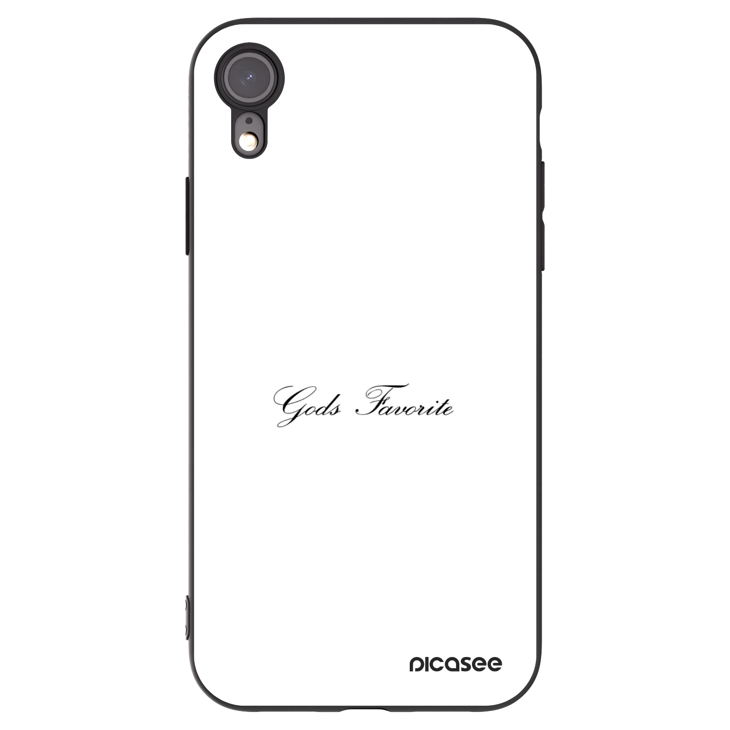 Picasee Apple iPhone XR Hülle - Schwarzes Silikon - Gods Favorite