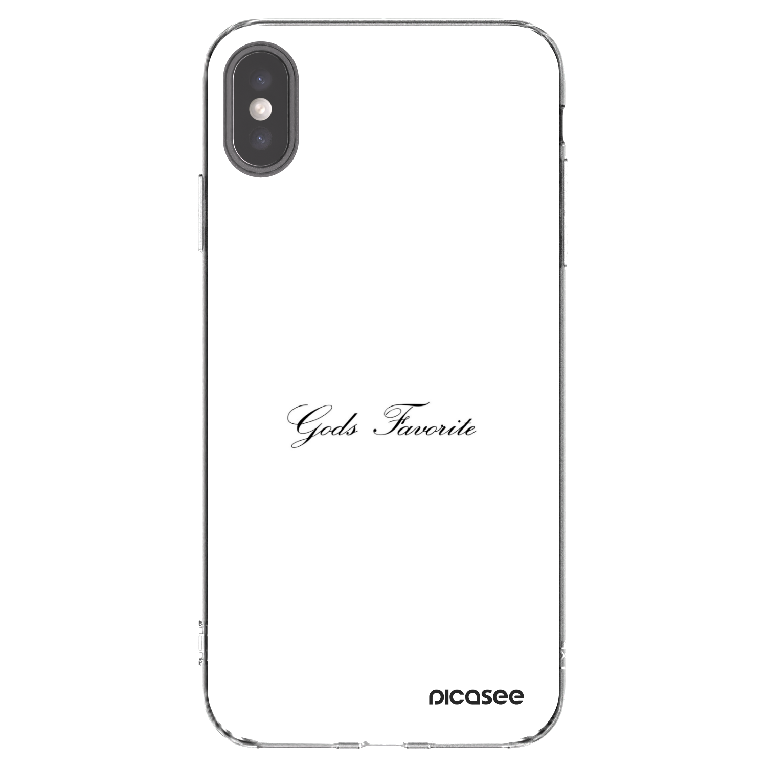 Picasee Apple iPhone XS Max Hülle - Transparentes Silikon - Gods Favorite