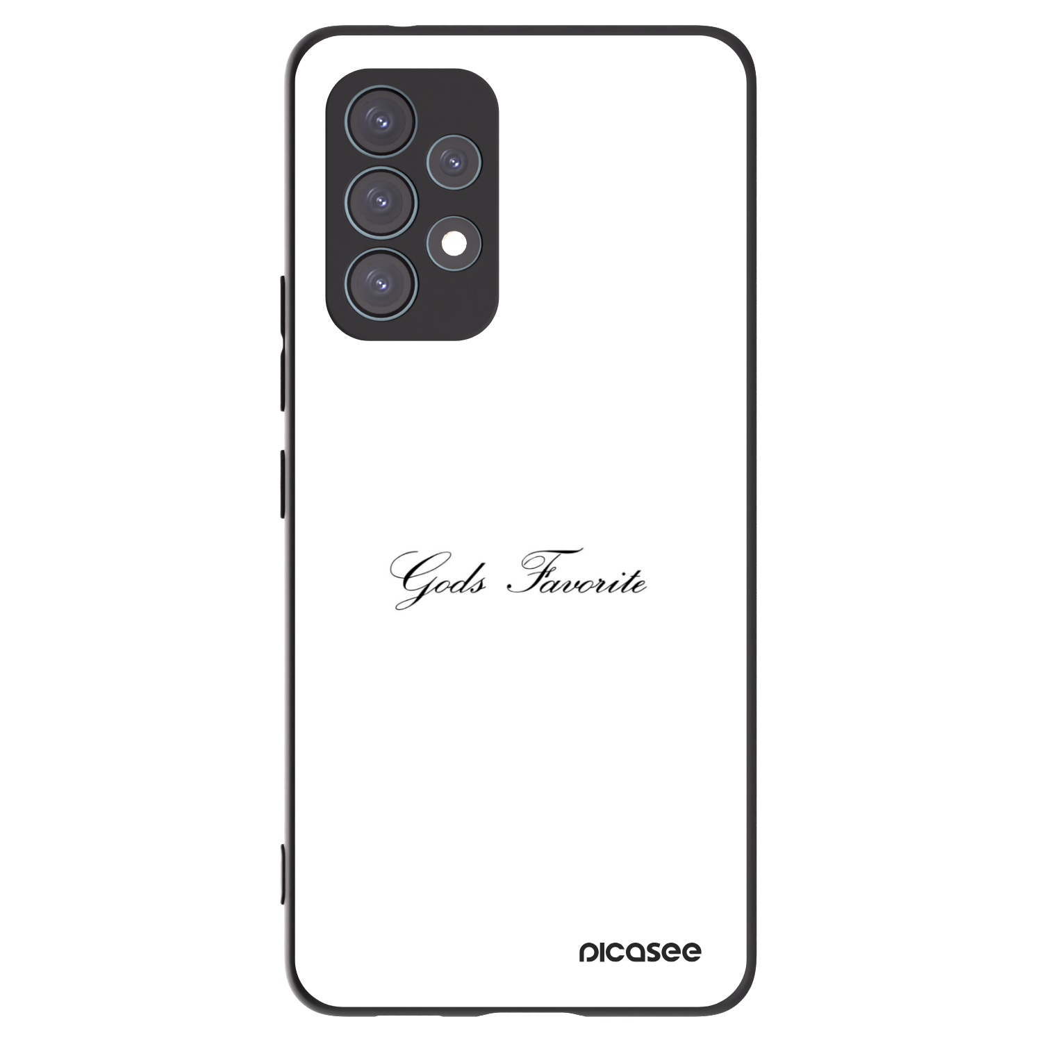 Picasee Samsung Galaxy A53 5G A536 Hülle - Schwarzes Silikon - Gods Favorite
