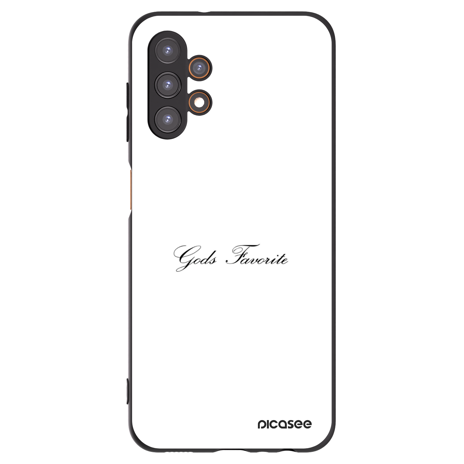 Picasee Samsung Galaxy A13 4G A135 Hülle - Schwarzes Silikon - Gods Favorite