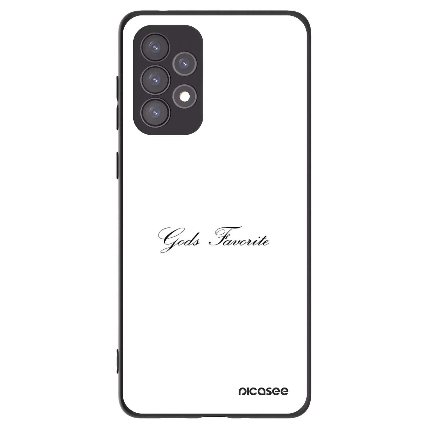 Picasee Samsung Galaxy A73 5G Hülle - Schwarzes Silikon - Gods Favorite