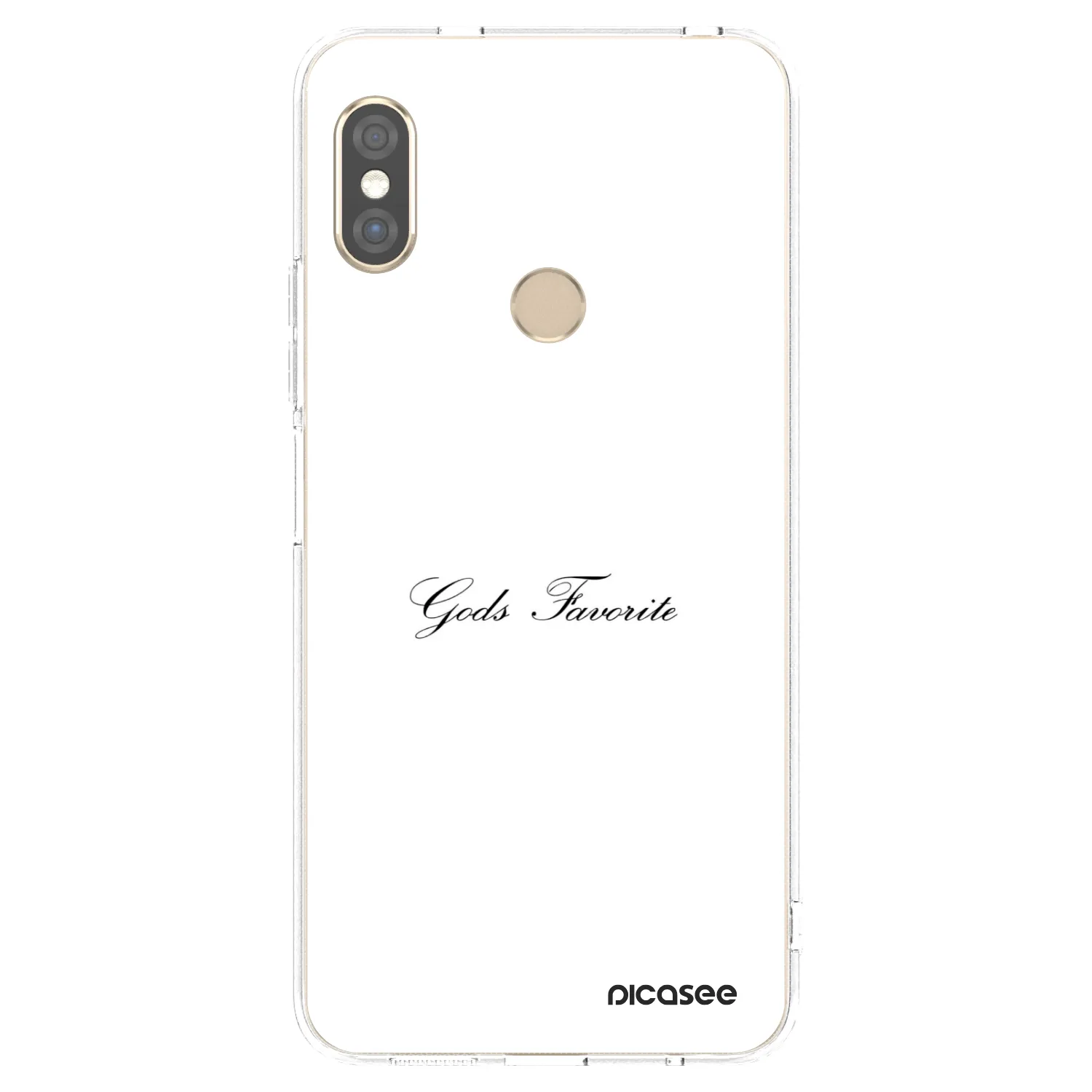 Picasee Xiaomi Redmi Note 5 Global Hülle - Transparentes Silikon - Gods Favorite