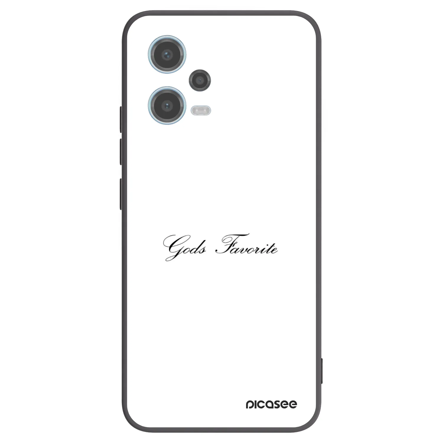 Picasee Xiaomi Redmi Note 12 5G Hülle - Schwarzes Silikon - Gods Favorite