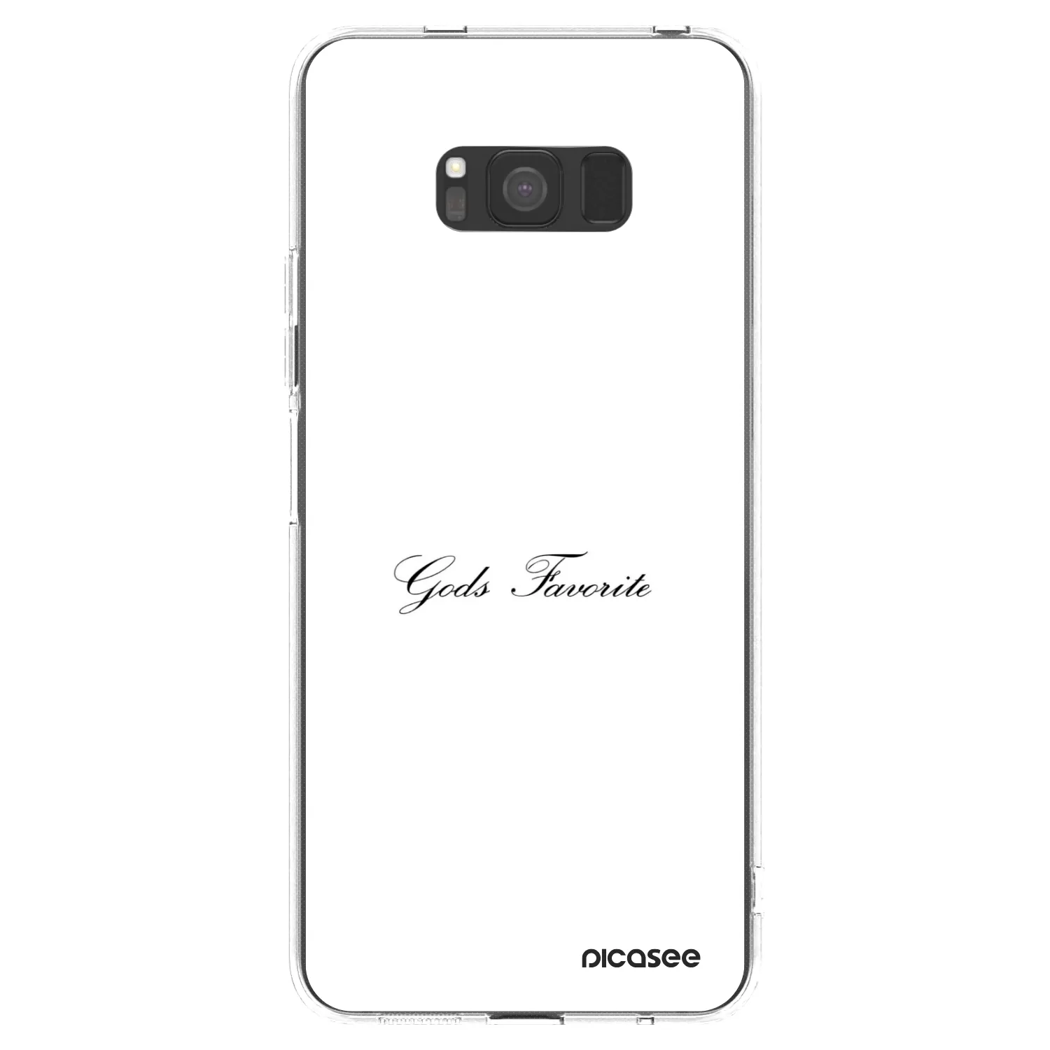 Picasee Samsung Galaxy S8 G950F Hülle - Transparentes Silikon - Gods Favorite