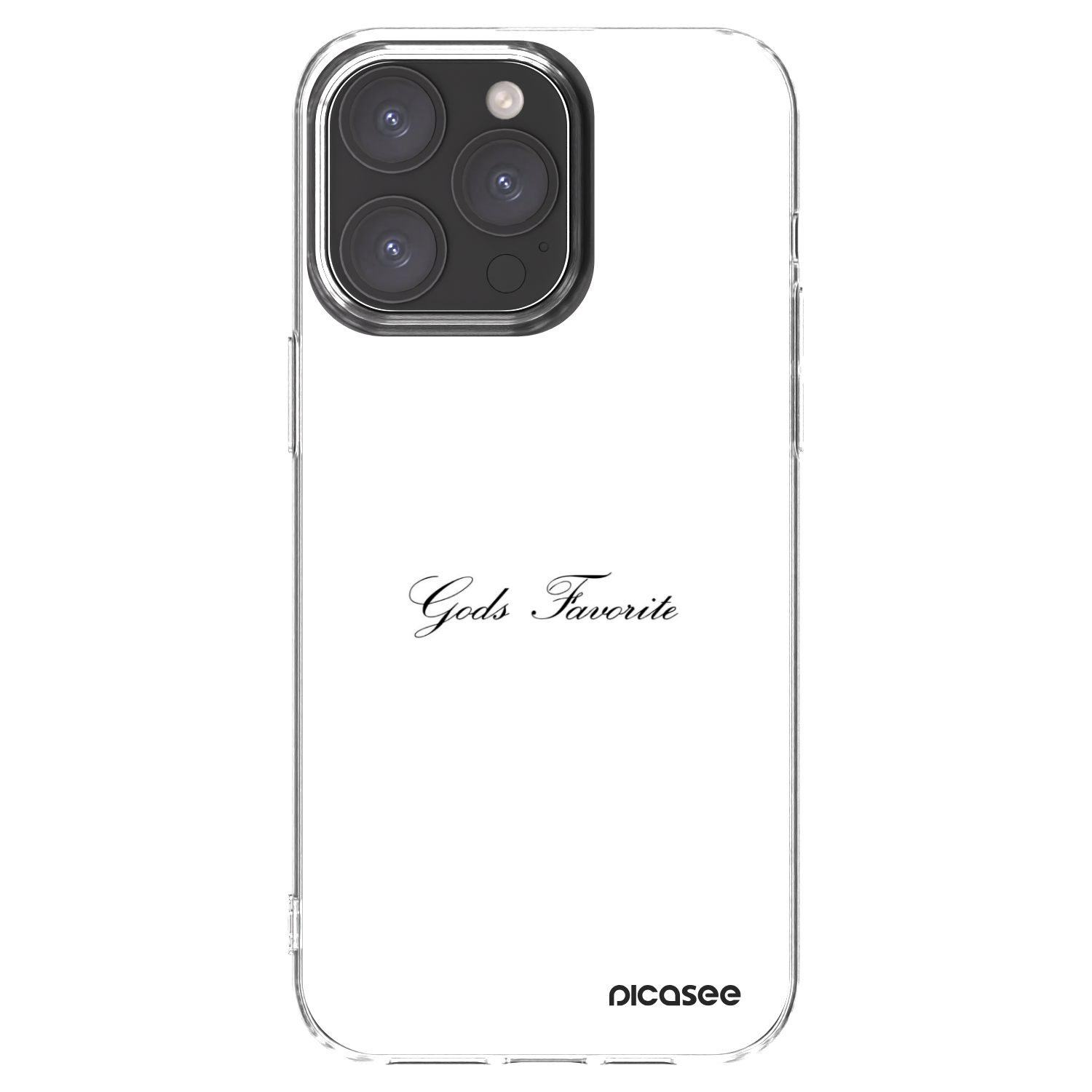 Picasee Apple iPhone 15 Pro Max Hülle - Transparentes Silikon - Gods Favorite