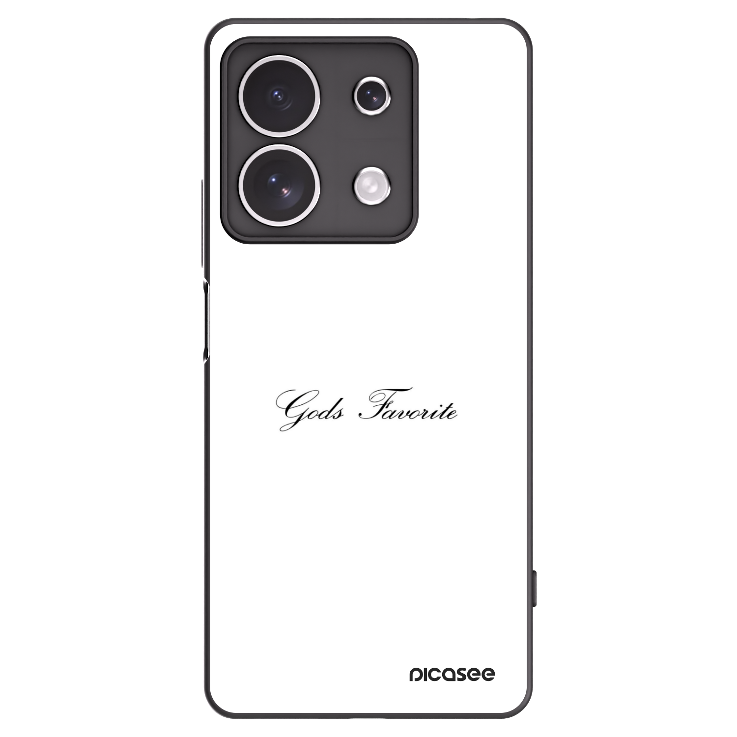 Picasee Xiaomi Redmi Note 13 4G Hülle - Schwarzes Silikon - Gods Favorite