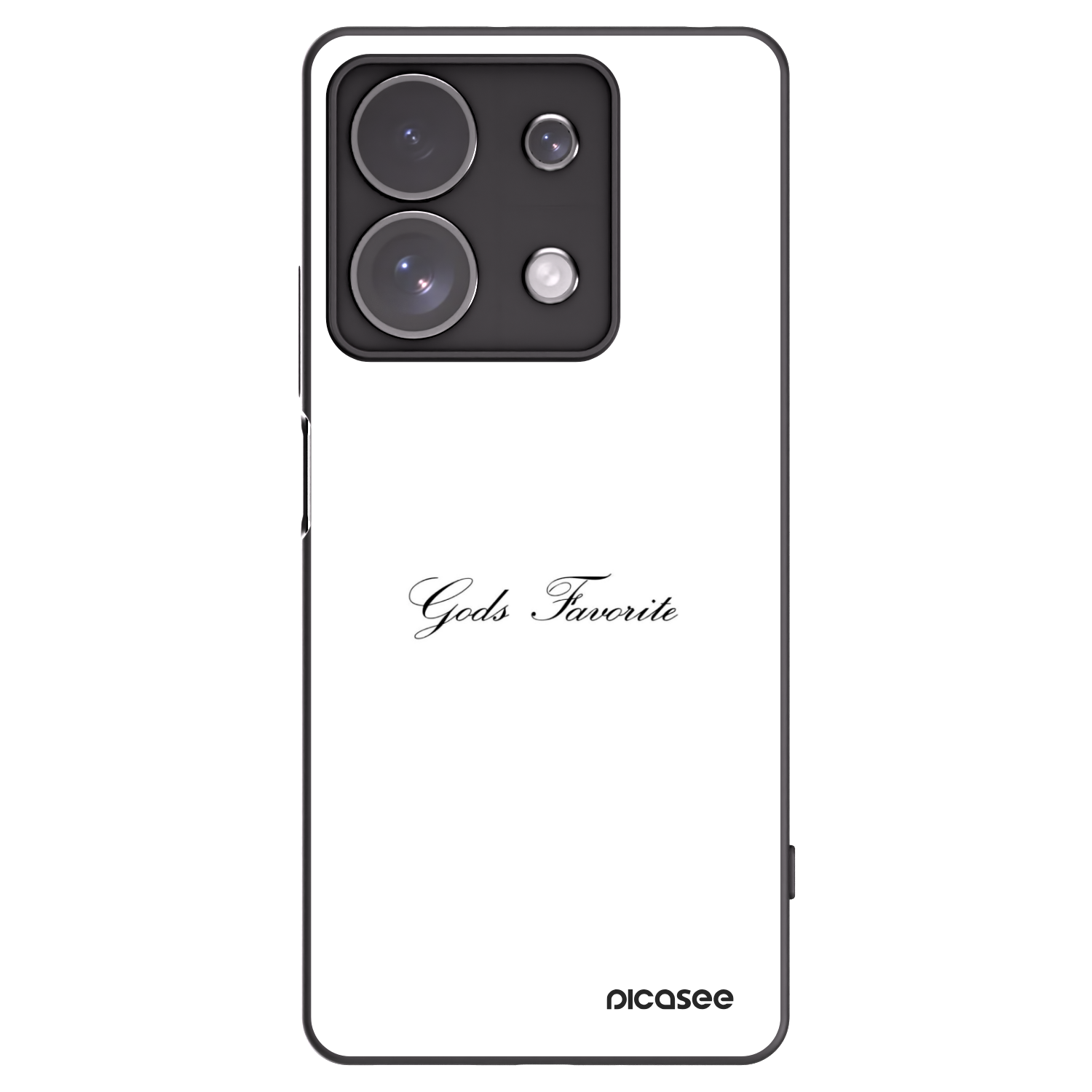 Picasee Xiaomi Redmi Note 13 Pro 4G Hülle - Schwarzes Silikon - Gods Favorite