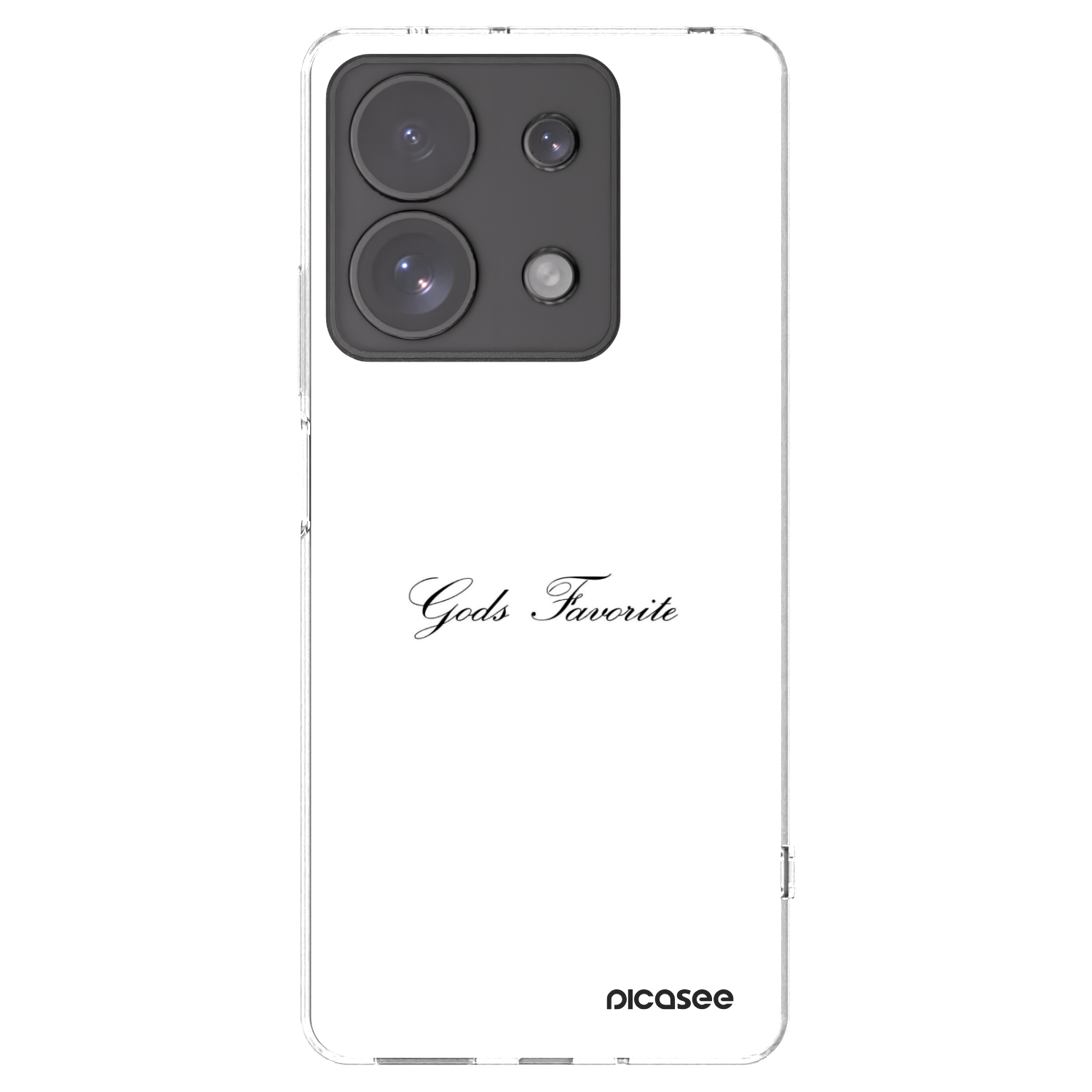 Picasee Xiaomi Redmi Note 13 Pro 4G Hülle - Transparentes Silikon - Gods Favorite