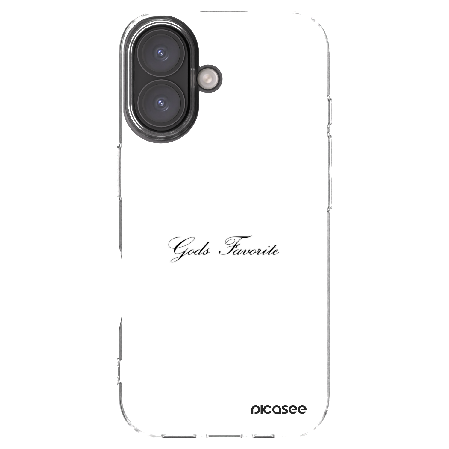 Picasee Apple iPhone 16 Hülle - Transparentes Silikon - Gods Favorite