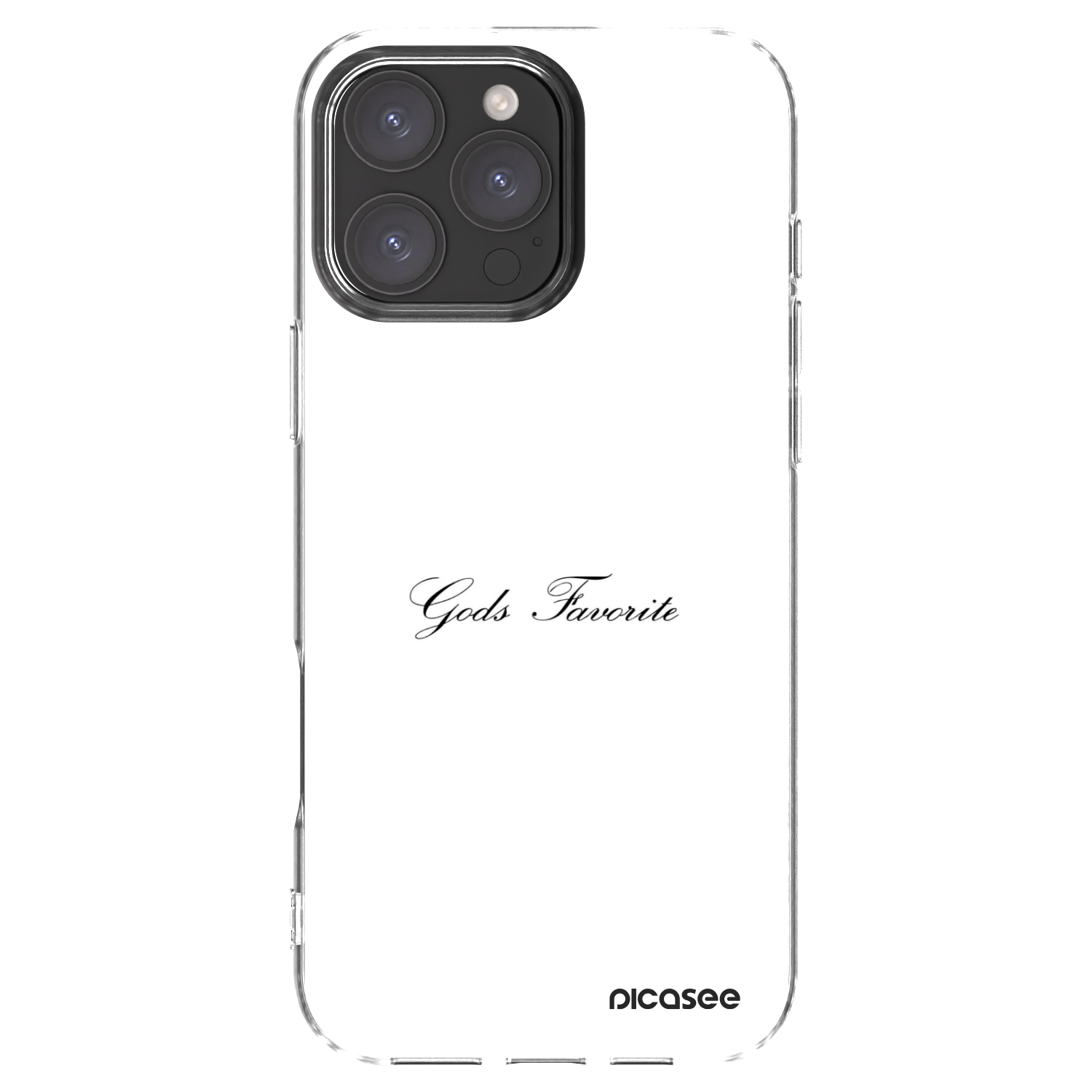 Picasee Apple iPhone 16 Pro Max Hülle - Transparentes Silikon - Gods Favorite