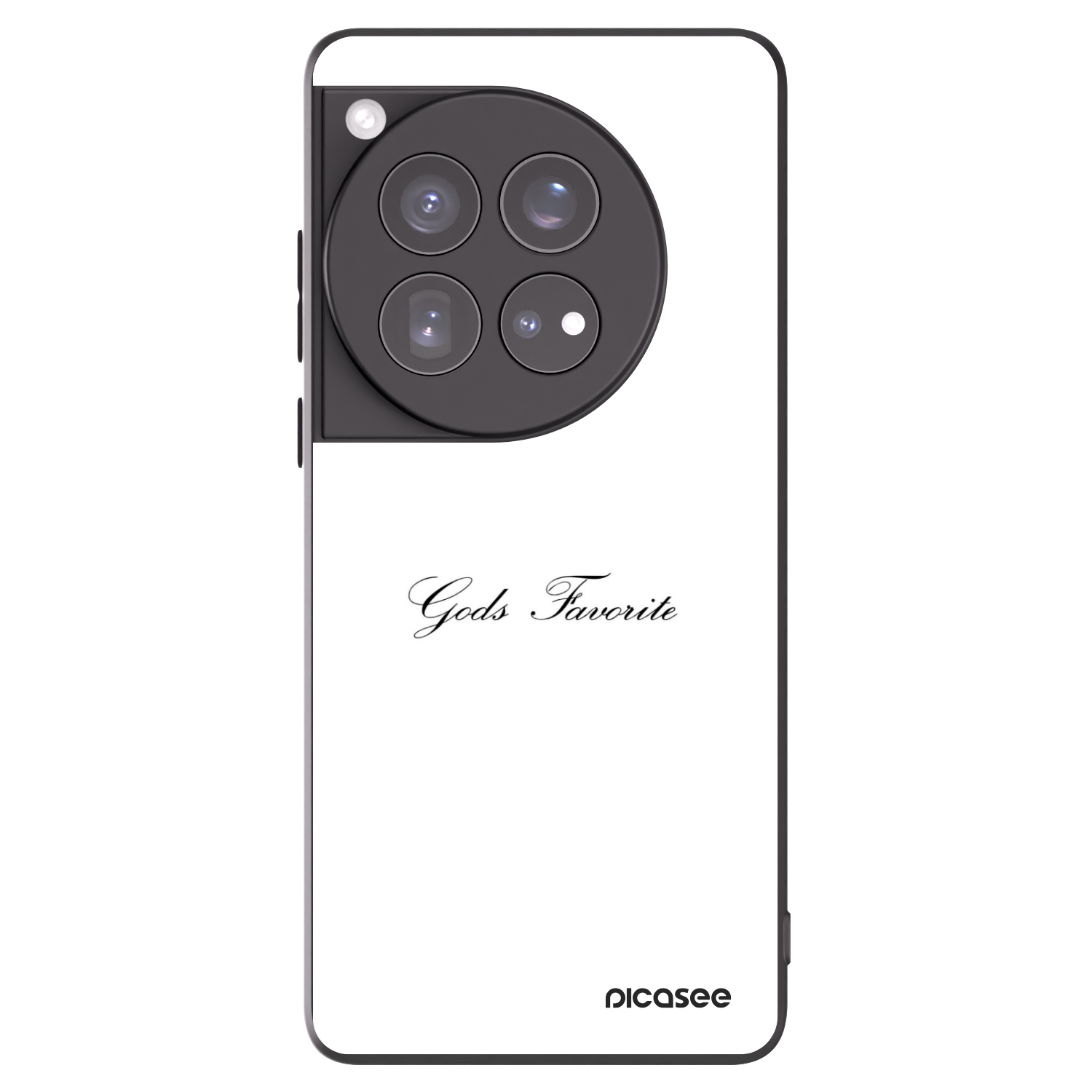 Picasee OnePlus 12 5G Hülle - Schwarzes Silikon - Gods Favorite