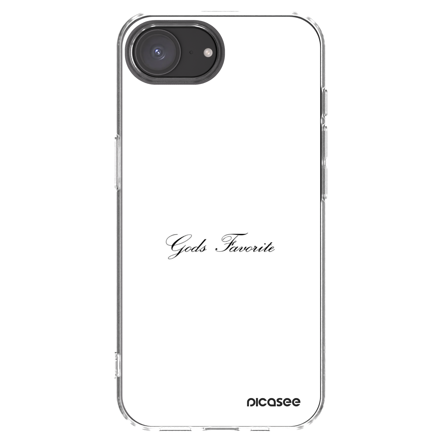 Picasee Apple iPhone 16e Hülle - Transparentes Silikon - Gods Favorite