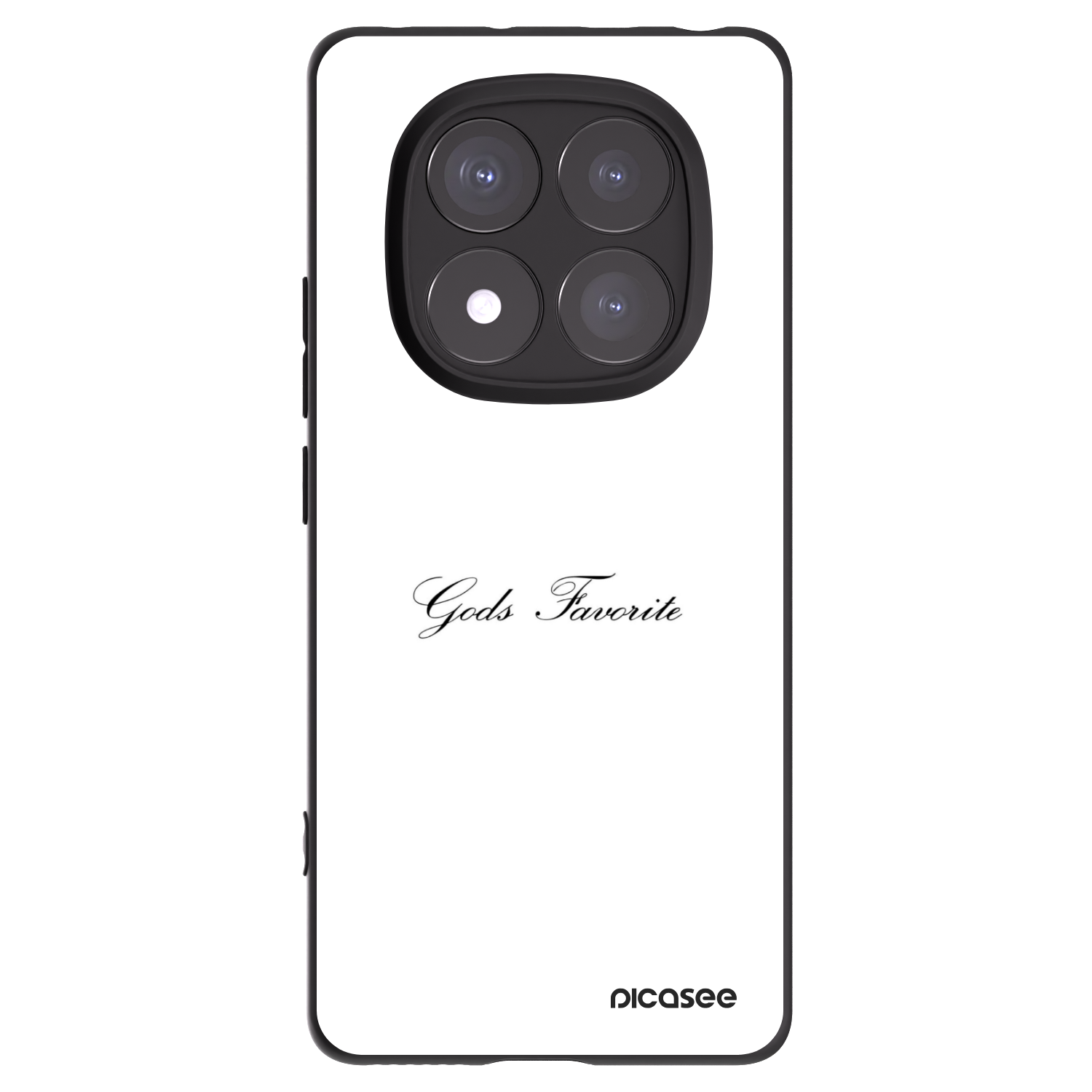 Picasee Xiaomi Redmi Note 14 Pro 5G Hülle - Schwarzes Silikon - Gods Favorite