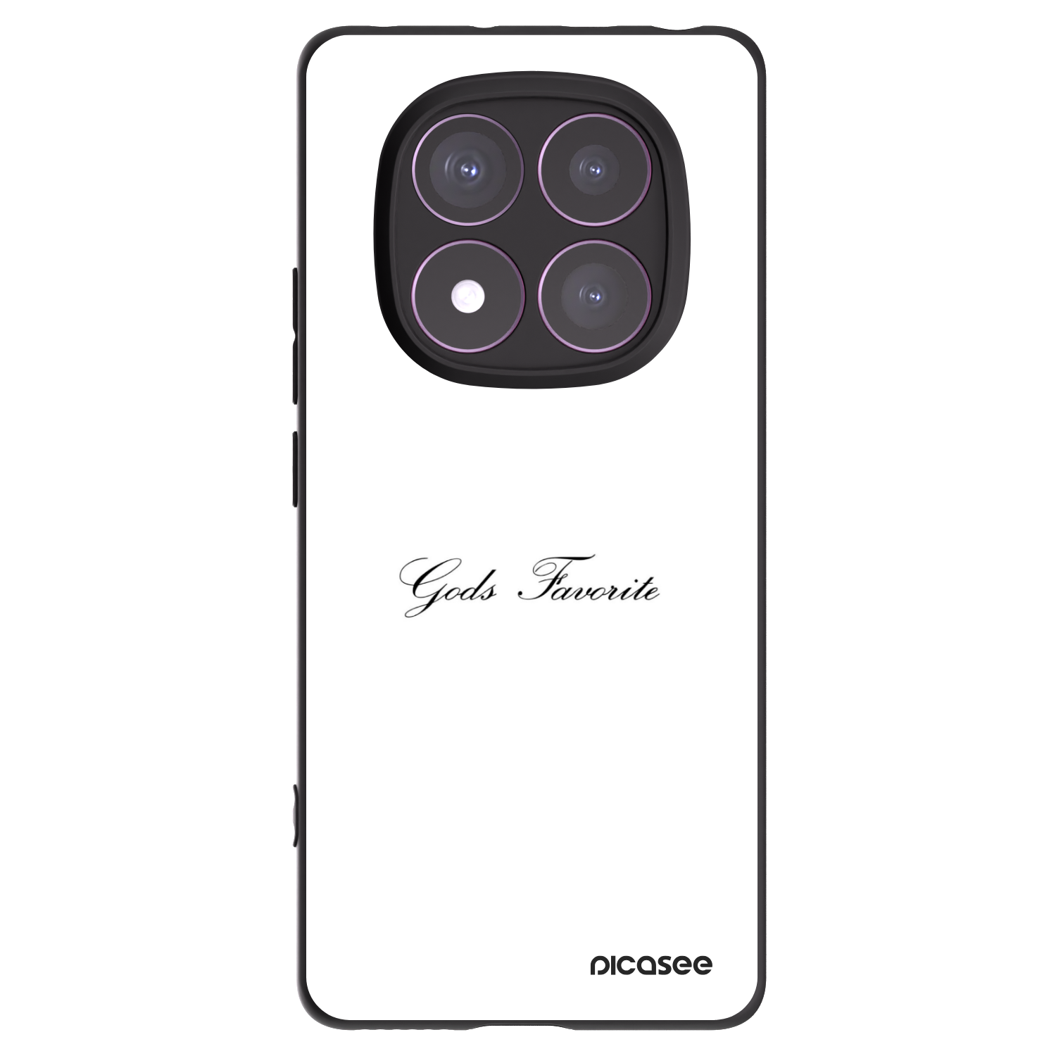 Picasee Xiaomi Redmi Note 14 Pro 4G Hülle - Schwarzes Silikon - Gods Favorite