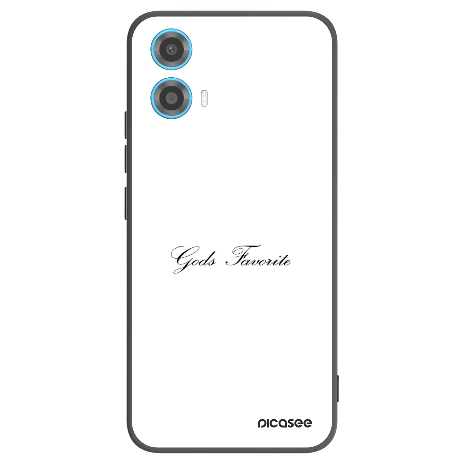 Picasee Motorola Moto G34 5G Hülle - Schwarzes Silikon - Gods Favorite