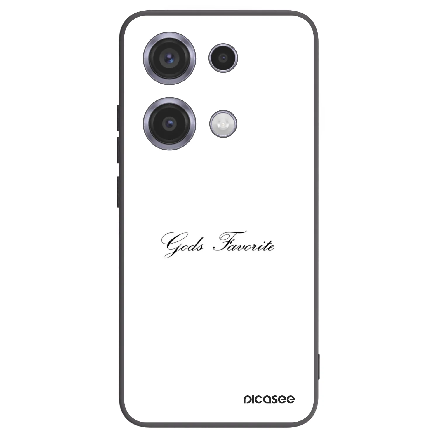 Picasee Xiaomi Redmi Note 14S Hülle - Schwarzes Silikon - Gods Favorite