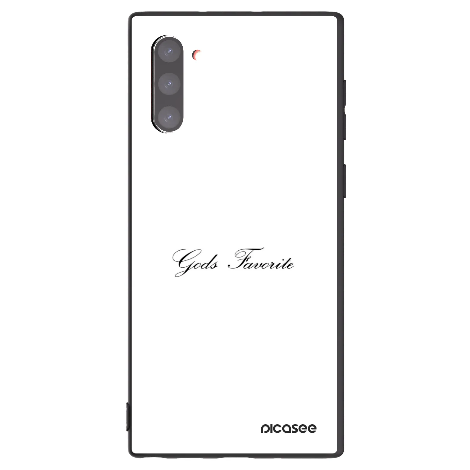 Picasee Samsung Galaxy Note 10 N970F Hülle - Schwarzes Silikon - Gods Favorite