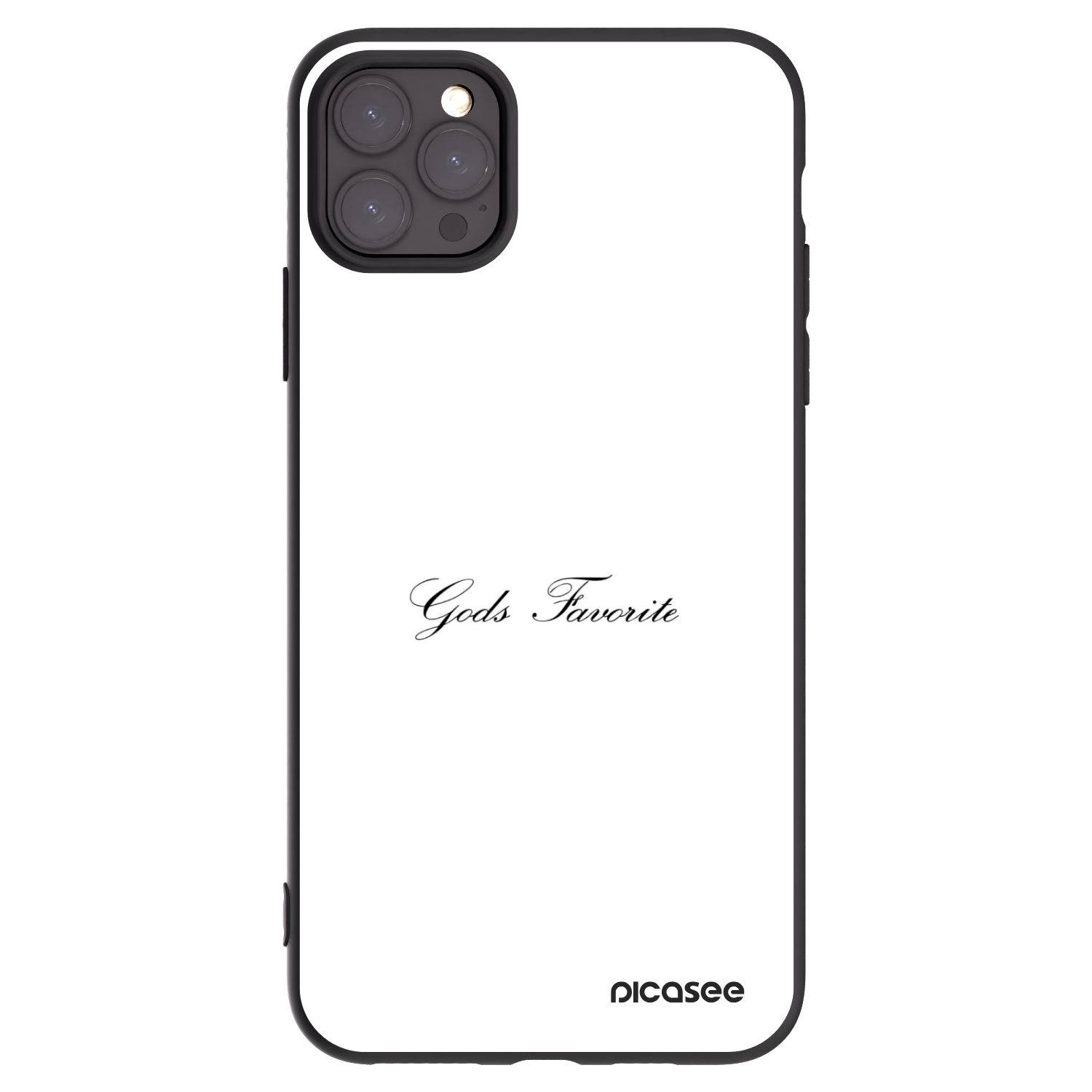 Picasee Apple iPhone 11 Pro Max Hülle - Schwarzes Silikon - Gods Favorite