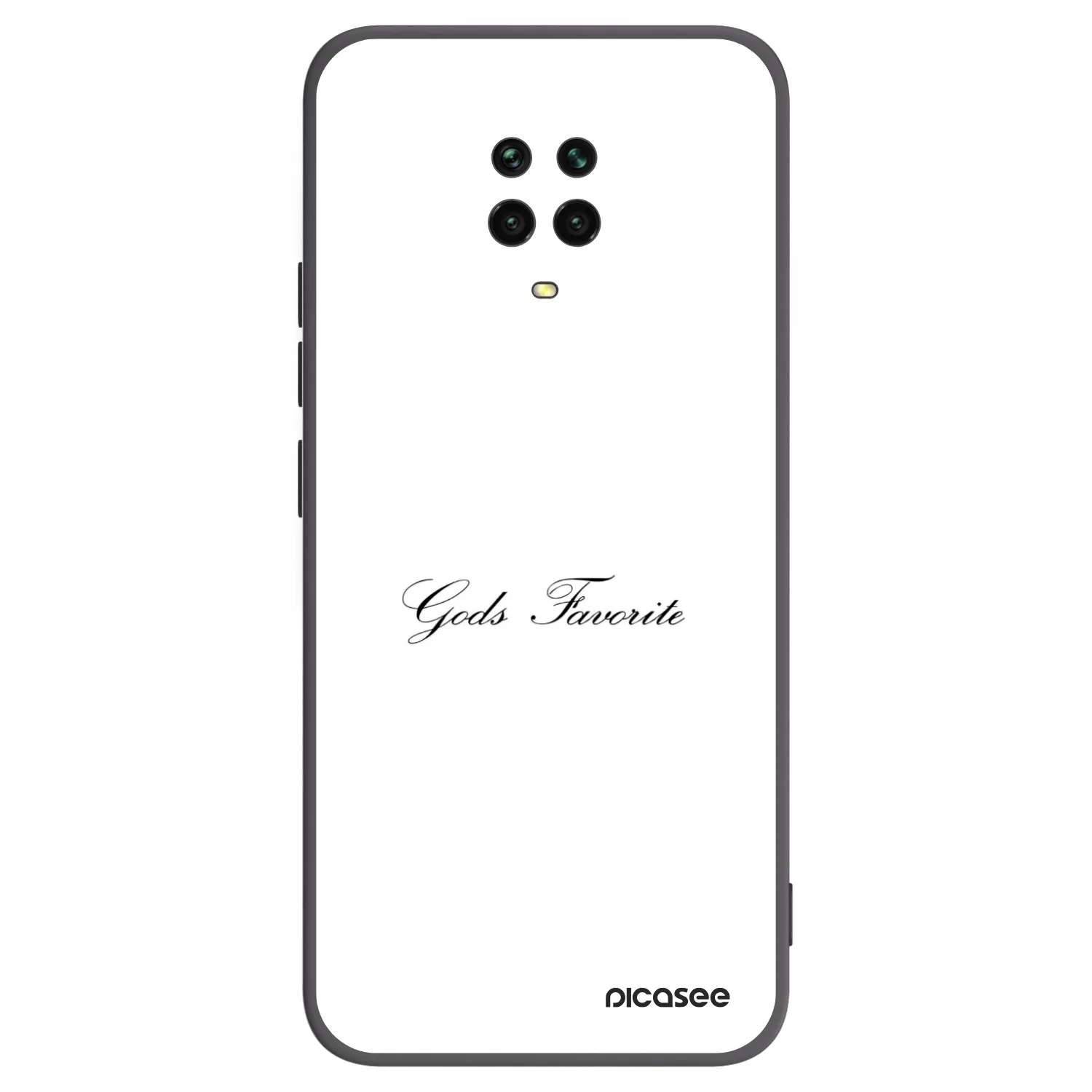 Picasee Xiaomi Redmi Note 9S Hülle - Schwarzes Silikon - Gods Favorite