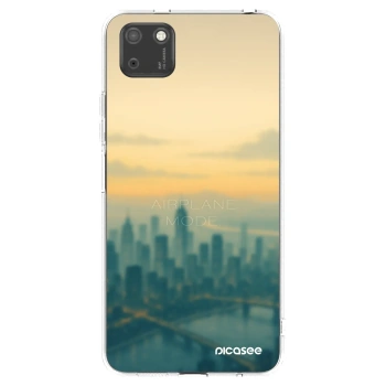Picasee Huawei Y5P Hülle - Transparentes Silikon - Airplane mode