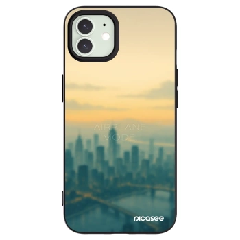 Picasee Apple iPhone 12 Hülle - Schwarzes Silikon - Airplane mode