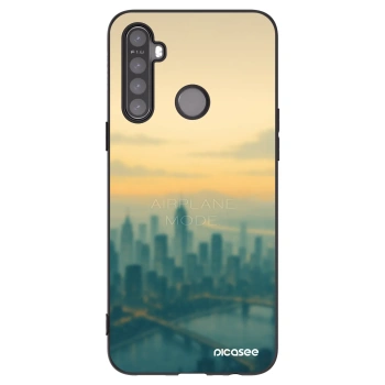 Picasee Realme 6i Hülle - Schwarzes Silikon - Airplane mode