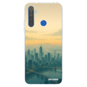Picasee Realme 5 Hülle - Transparentes Silikon - Airplane mode
