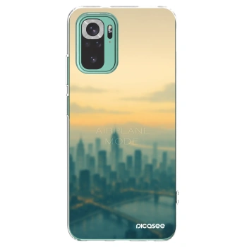 Picasee Xiaomi Redmi Note 10 Pro Hülle - Transparentes Silikon - Airplane mode