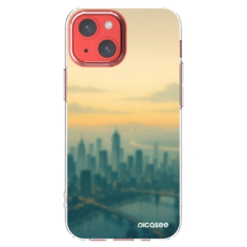 Picasee Apple iPhone 13 mini Hülle - Transparentes Silikon - Airplane mode