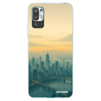 Picasee Xiaomi Redmi Note 10 5G Hülle - Transparentes Silikon - Airplane mode