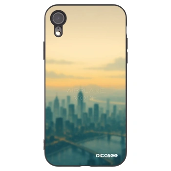 Picasee Apple iPhone XR Hülle - Schwarzes Silikon - Airplane mode