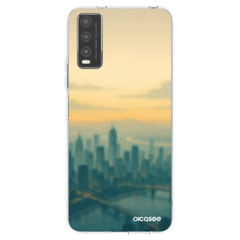 Picasee Vivo Y20s Hülle - Transparentes Silikon - Airplane mode